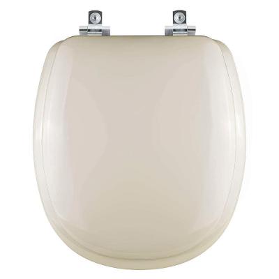 Assento Sanitário Aspen Alongado Poliuretano Fechamento Suave Almofadado Bege Claro Pontto Lavabo