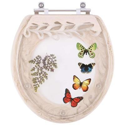 Assento Sanitário Borboleta Oval Resina Plástica Parafusado Convencional Bege Pontto Lavabo