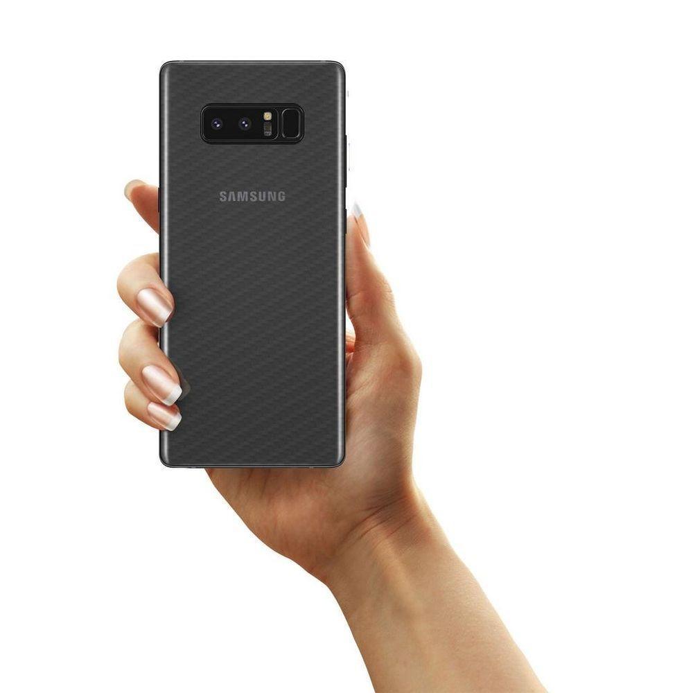 Película Traseira De Fibra De Carbono Transparente Para Samsung Galaxy Note 8 - Gorila Shield - 6