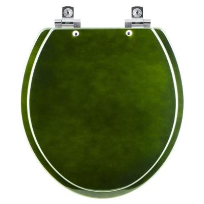 Assento Sanitário Convencional Oval Plástico Fechamento Suave Verde Degrade Pontto Lavabo