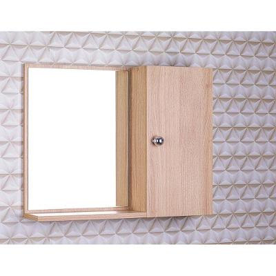Armário para Banheiro com Espelho 1 Prateleira MDP 58CM Bege Pontto Lavabo