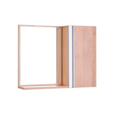 Armário para Banheiro Carvalho Barra Vertical Suspenso 1 Porta MDP 58CM Bege Pontto Lavabo