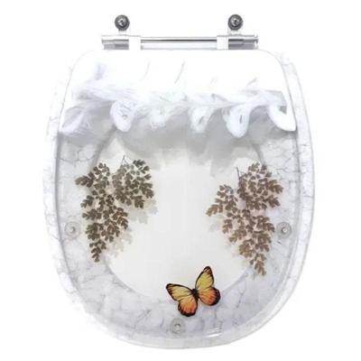 Assento Sanitário Borboleta Aspen Alongado Resina Plástica Parafusado Convencional Branco Pontto