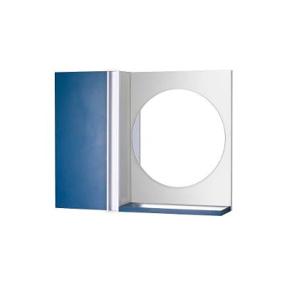 Armário para Banheiro Barra Vertical Suspenso 1 Porta MDP 58CM Azul Pontto Lavabo