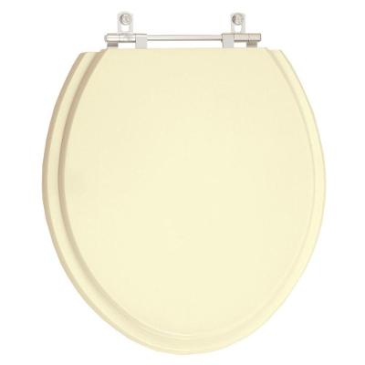 Assento Sanitário Convencional Oval Resina Plástica Fechamento Convencional Bege Creme Pontto Lavabo