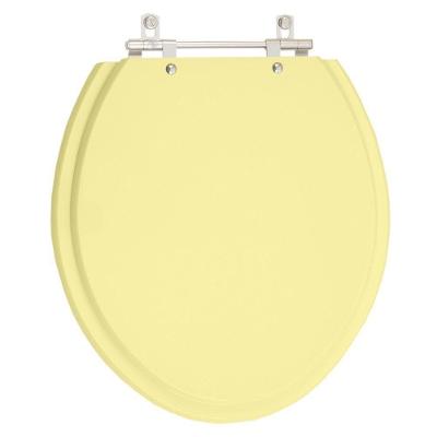 Assento Sanitário Convencional Oval Resina Plástica Alumínio Anodizado Marfim Pontto Lavabo