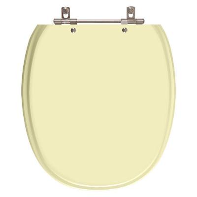 Assento Sanitário Ascot Alongado MDF Fechamento Convencional Bege Pontto Lavabo