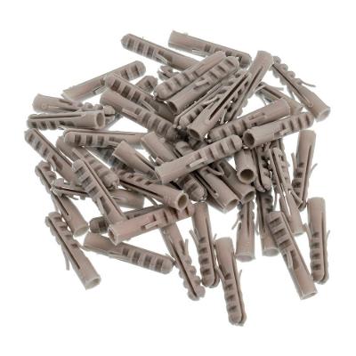 Bucha de Fixação Nylon 06mm Fixação Segura Prática Branco Bemfixa 50 Unidades