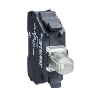 Bloco de Contato Luminoso ZBVJ6 LED Azul 12V CA-CC Schneider Electric