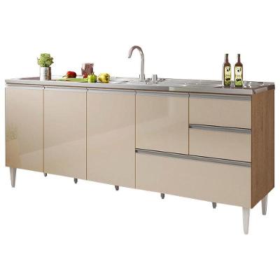 Balcão Maceió para Pia 4 Portas 2 Gavetas MDF-MDP 178CM Milani Conceal
