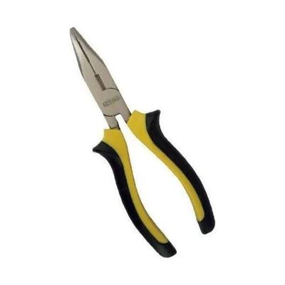 Alicate Pro Bico Chato 6" com Bico para Prender e Dobrar em Aço Acetinado e Empunhadura Confortável