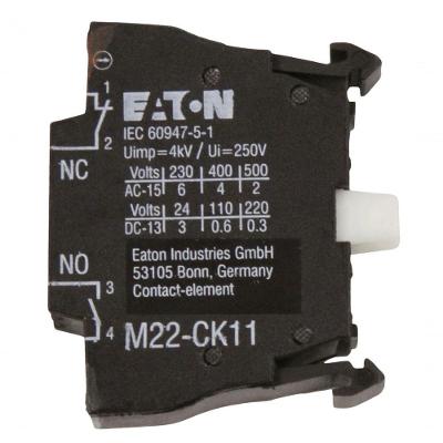 Contato Auxiliar M22-CK11 1NA+1NF Padrão 1N-S+1N-C Bivolt Eaton
