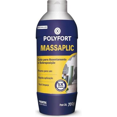 Cola Massaplic para Azulejos Alta Resistência Pronta para Uso Branco Pulvitec