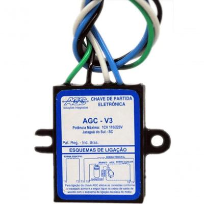 Chave Partida Motor V-3 15 110-220V para Acionamento de Equipamentos Eletricos Diversos Agc