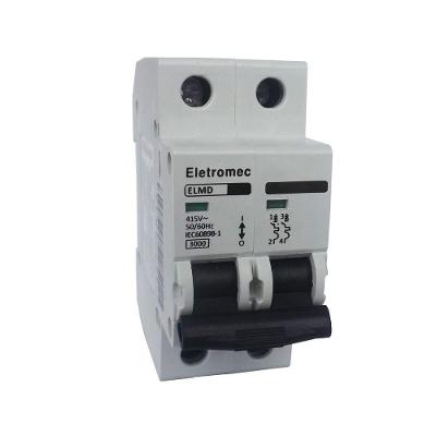 Disjuntor Bipolar ELMD-2C50 com Proteção Contra Curto-Circuito Inox Eletromec 50A