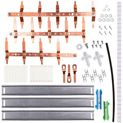 Kit Barramento TN-II DIN Universal 100A Compatível com Disjuntores DIN Inox Cemar