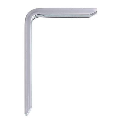 Kit 6 Suportes de Alumínio 15CM Natural com Resistência Amadeirado Bemfixa