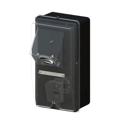 Caixa de Medição Polifásica 7165 com Lente Bivolt Cinza Taf 283MM 523MM 325MM