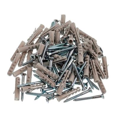 Parafuso com Bucha 05mm Fixação Firme Inox Bemfixa 50 Unidades
