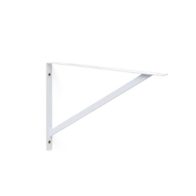 Suporte para Prateleira com Fixação 30CM Profundidade com Ponta Arredondada Branco Bemfixa