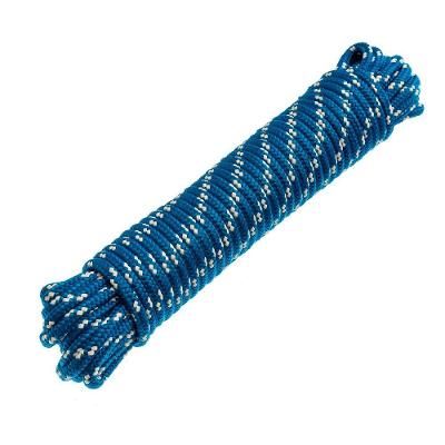 Corda 08mm Poliéster Azul Meada Uso Industrial Doméstico Pesqueiro 20M Bemfixa