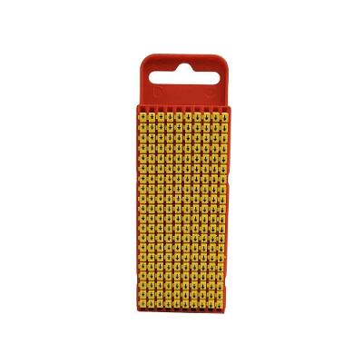 Anilha de Identificação WIC1 Marcador de Encaixe Perfil Resistente Amarelo Hellermanntyton 200 PEÇAS