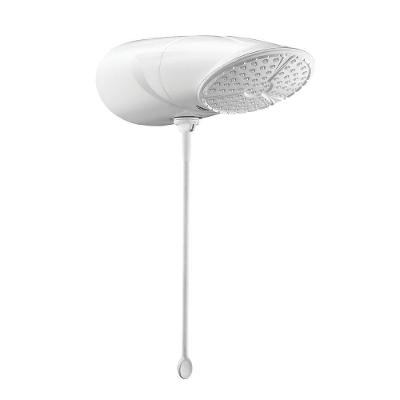 Ducha Top Jet Eletrônica 5500W Instalação de Parede com Haste Branco Lorenzetti 110V