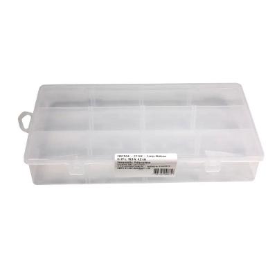 Estojo Multiuso EP-040 com 12 Divisórias Reguláveis Plástico Organizador para Escritório Preto