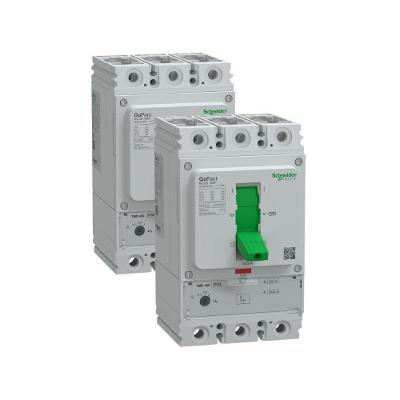 Disjuntor Caixa Moldada Tripolar Gopact MCCB 400 com Proteção Térmica Ajustável Cinza Schneider