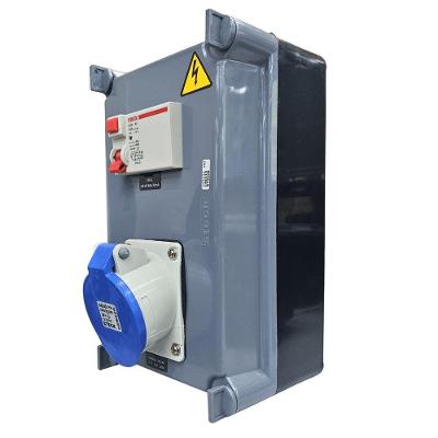Quadro de Sobrepor com Tomada Industrial e IDR S310106DR Robusto IP40 220V Steck