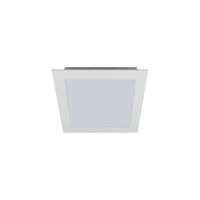 Plafon Led Quadrado Embutir 20 X 20cm 16w com LED Bivolt Branco Romalux 20CM 16W
