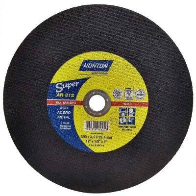 Disco de Corte AR312 para Aço Carbono 2 Telas 12X1-8X1" - Norton