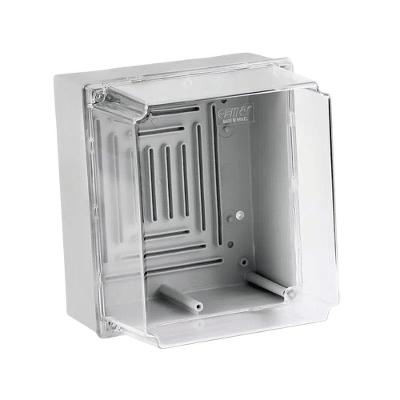 Caixa PVC de Sobrepor 913220 com Tampa Alta Transparente IP44 Cinza Cemar