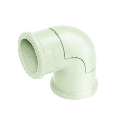 Cotovelo CB-15 90 graus  PVC com Tampa Vigia sem Rosca Branco Wetzel 3-4 Bivolt