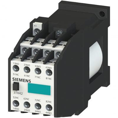 Contator Auxiliar 3TH4244-0BB4 4NA+4NF 24VCC Terminal Parafuso Siemens