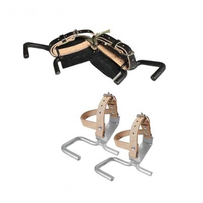 Espora para Poste com Salto D70MM com Correia Mandacouros para Fixacao Segura