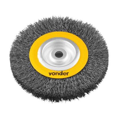 Escova Circular 63.25.610.120 para Esmeril com Cerdas de Aço 6000 RPM 152.4MM Vonder
