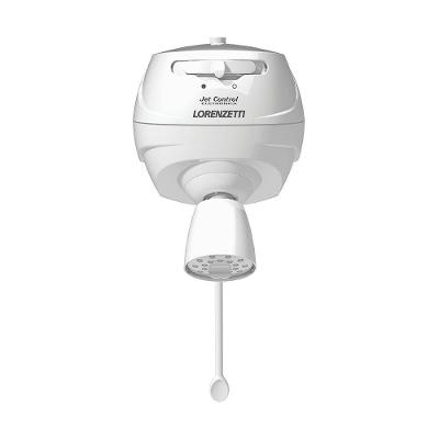 Ducha Jet Control Eletrônica 5500W Instalação de Parede com Comando Eletrônico Branco Lorenzetti