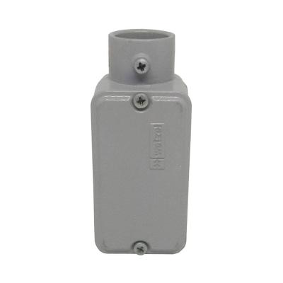 Caixa de Derivação Conduletzel Tipo e com Rosca BSP Cinza Wetzel 1.1-4" E002030050