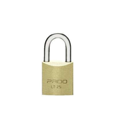 Cadeado Pado Lt25 com Corpo em Latão Maciço Amarelo Pado 25MM