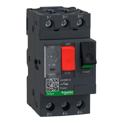 Disjuntor Motor GV2-ME14 com Proteção Sobrecarga e Curto-Circuito Inox Schneider Electric 6-10A