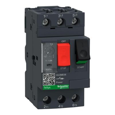 Disjuntor Motor GV2-ME06 com Proteção Sobrecarga e Curto-Circuito Tripolar Bivolt Schneider Electric