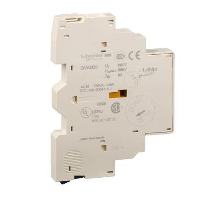 Bloco Auxiliar Lateral GVAN20 com 2NA para Disjuntores-Motores Tesys GV2 e GV3 Bivolt Schneider