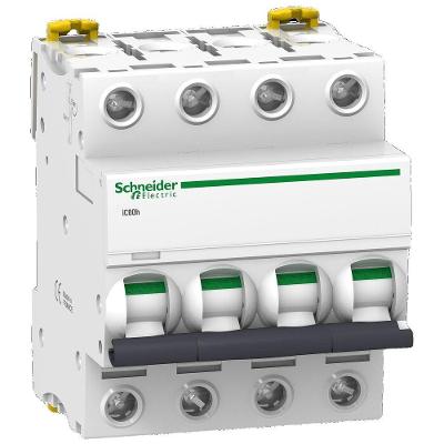 Disjuntor Modular Ic60h 4 Polos Curva C Visitrip Branco Schneider Electric 20A 380V