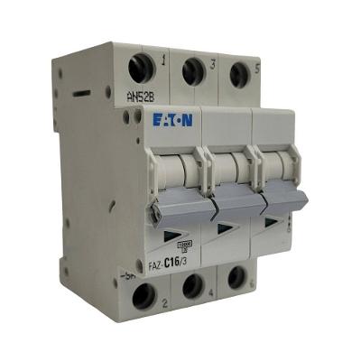 Disjuntor FAZ-C16-3-SA Curva C 16A 15KA Tripolar Bivolt Inox Plástico Eaton