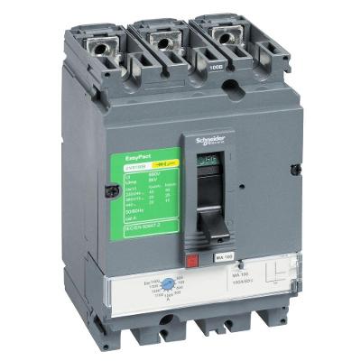 Disjuntor CVS100B Ajustável 25kA 380-415Vca 56-80A Schneider Electric