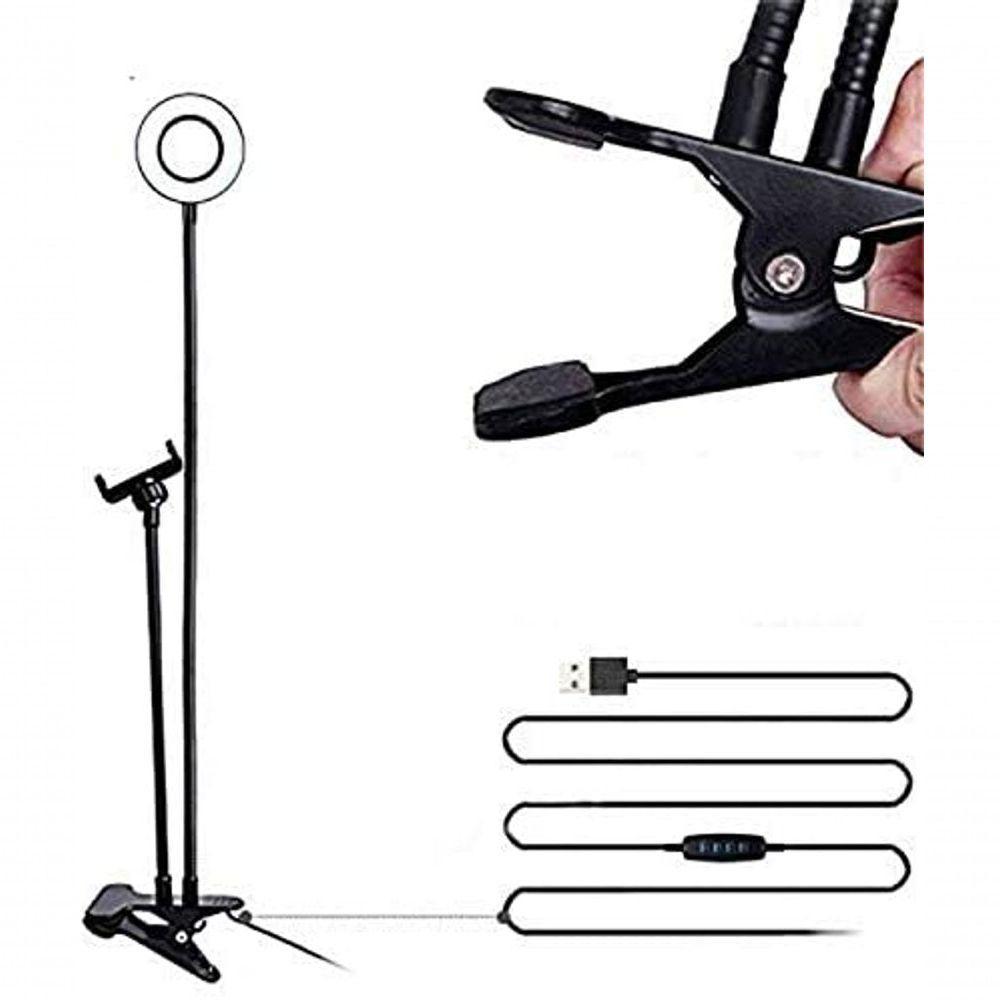 Ring Light Completo Suporte Celular Maguiagem Live Stream - 2