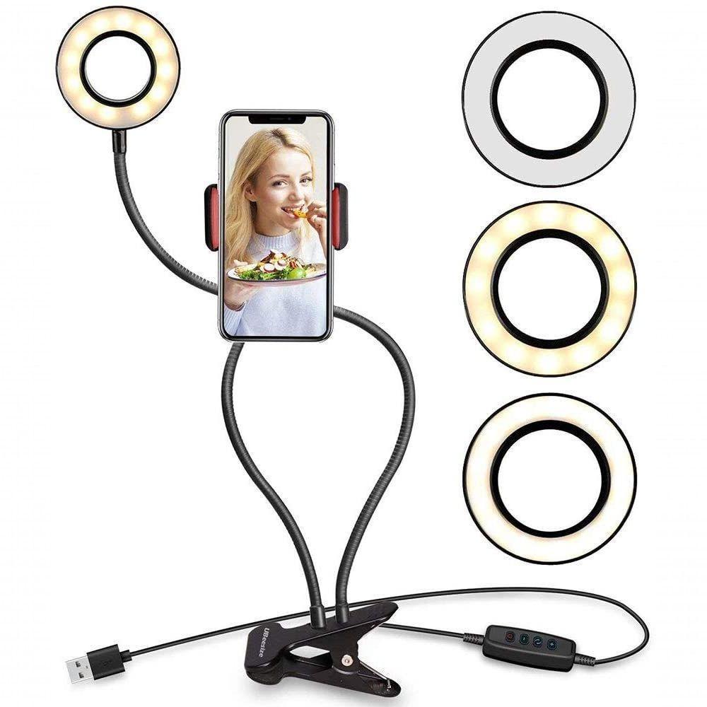 Ring Light Completo Suporte Celular Maguiagem Live Stream - 5