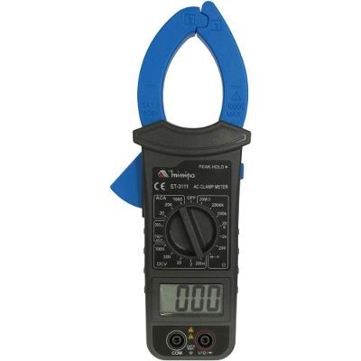 Alicate Amperímetro Digital ET-3111 com Medição de Corrente Peak Hold 9V Minipa