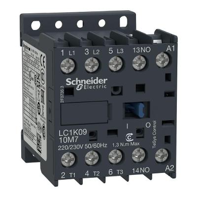 Contator LC1K0910M7 Tripolar 9A 220Vca 60Hz 1NA Compacto 45MM Schneider Electric